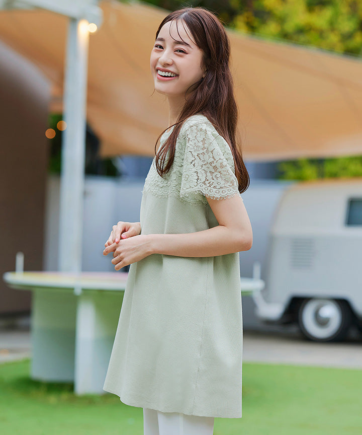 【シンプルコーディネートでおしゃれ見えチュニック】