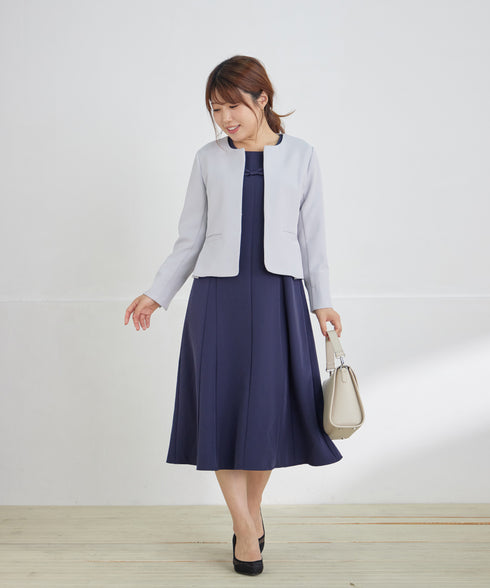 【安田美沙子さん着用】フレアAラインリボンワンピース