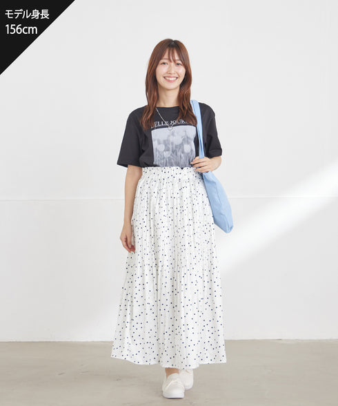 【おのののかさん着用・サマケア】グラフィックプリントTシャツ