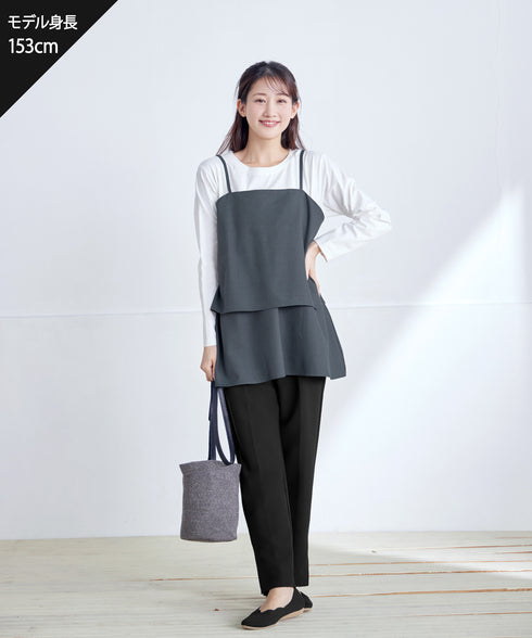 リボンキャミドッキングカットソートップス