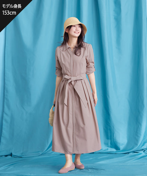 【新色追加】シャツワンピース