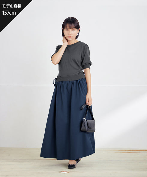 ニットドッキングワンピース