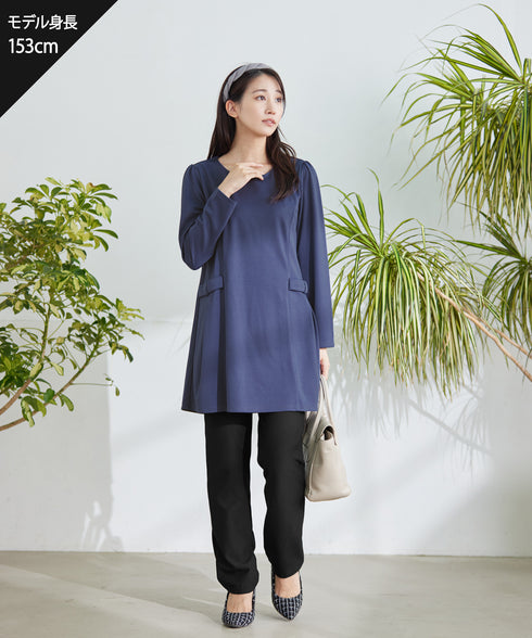 【安田美沙子さん着用・新色追加・日本製】すふれ起毛ストレートパンツ