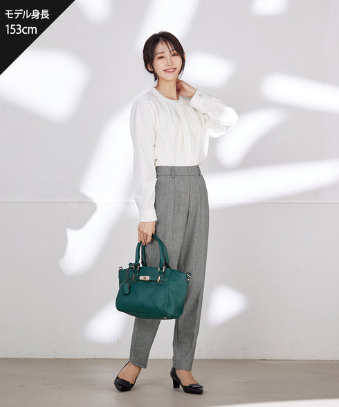 【安田美沙子さん着用】T/R両面起毛ストレッチパンツ