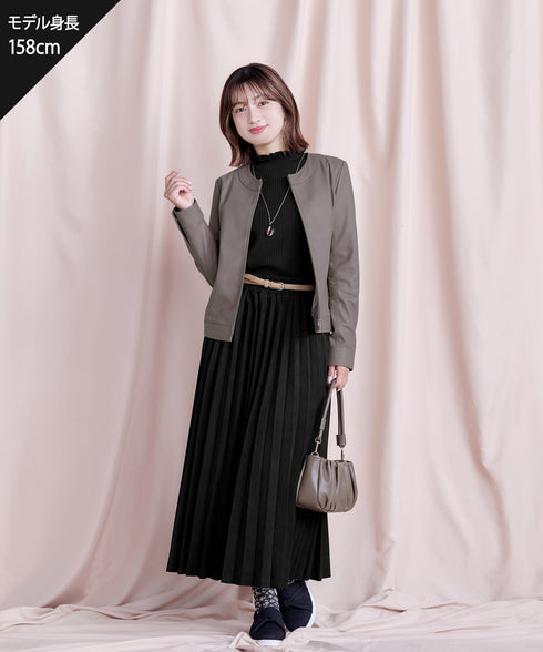 【安田美沙子さん着用・選べる2type】フリルニットトップス