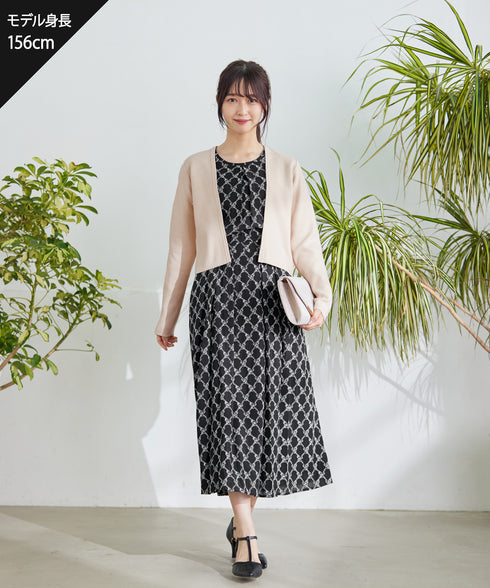 【新色追加】 ストレートショートニットボレロ