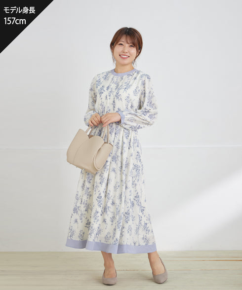 トワルドジュイ配色ワンピース