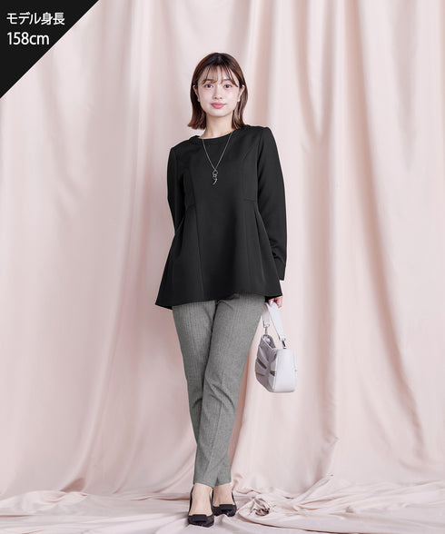 【安田美沙子さん着用】T/R両面起毛ストレッチパンツ