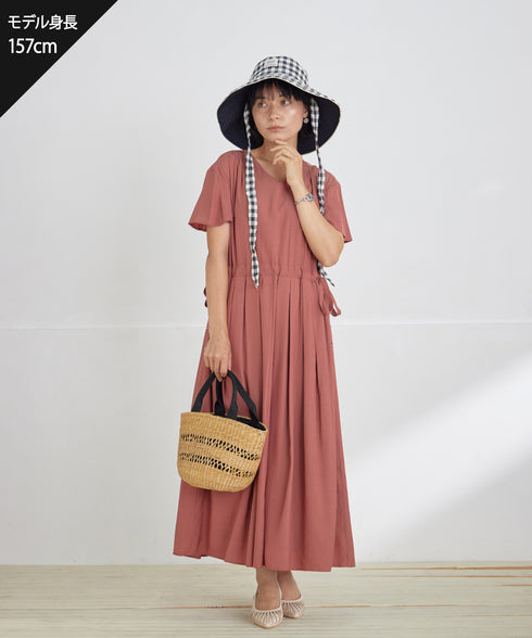 サイドリボンドロストワンピース