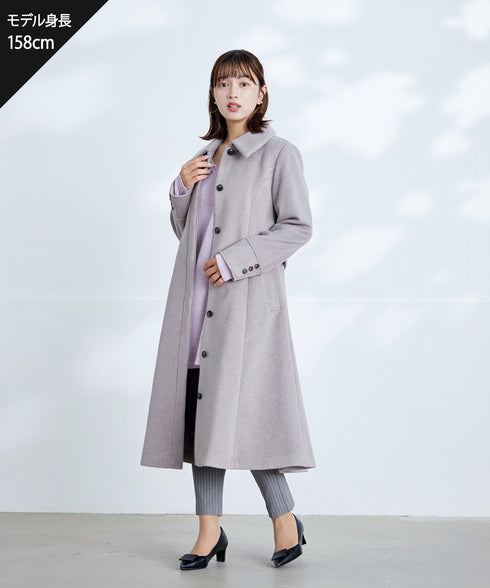 【アウトレット】フェイクウールステンカラーコート