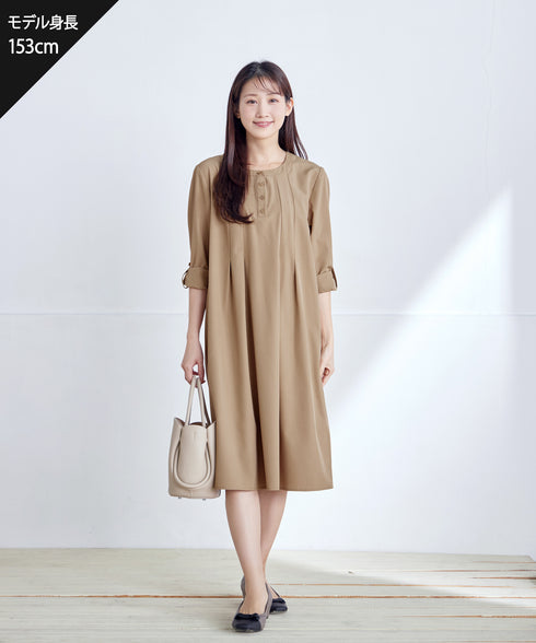 ランダムタックチュニックワンピース