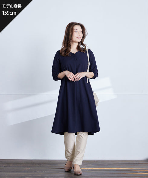 【安田美沙子さん着用・新色追加・日本製】すふれ起毛ストレートパンツ