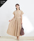 プリーツAラインワンピース
