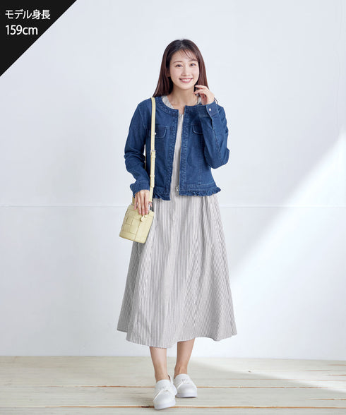 サッカーストライプワンピース