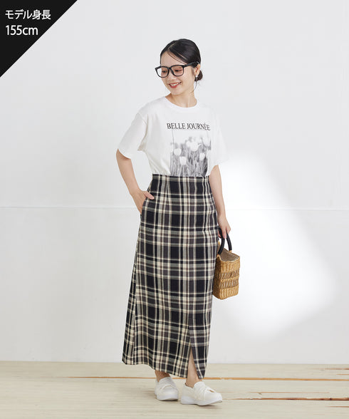 【おのののかさん着用・サマケア】グラフィックプリントTシャツ