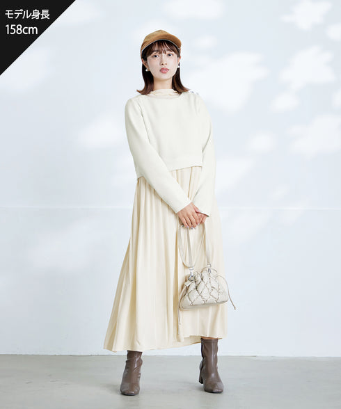 【安田美沙子さん着用 / 選べる4type】ハイネックカットソートップス