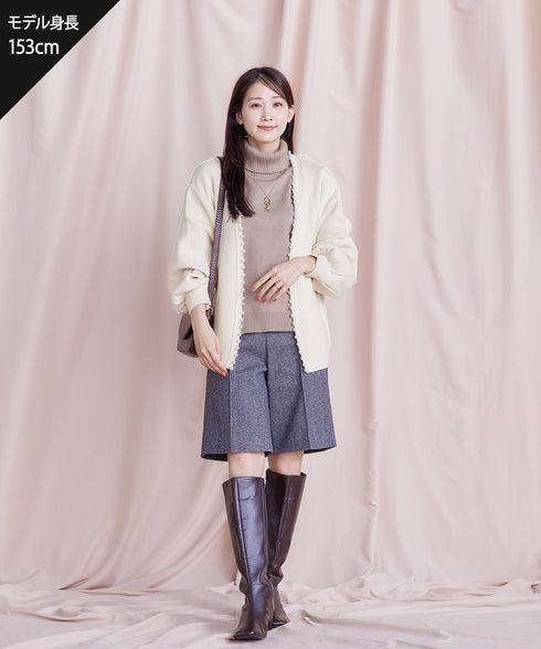 【安田美沙子さん着用 / 選べる2type】ラグランニットトップス