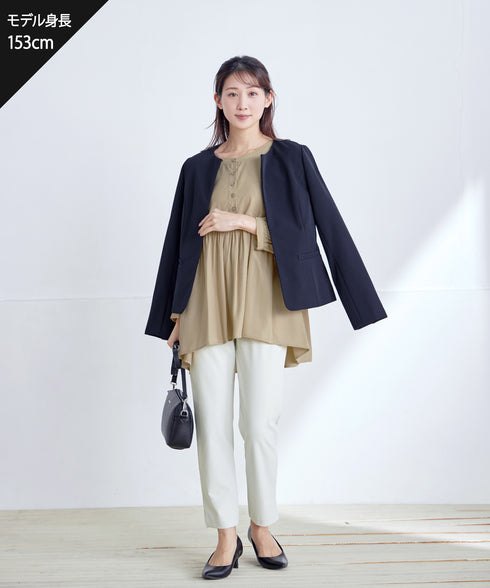 【ダブルクロス】ノーカラージャケット