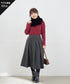 【新色追加】 ウール調タックスカート
