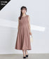 【選べる袖丈】 タックフレアワンピース