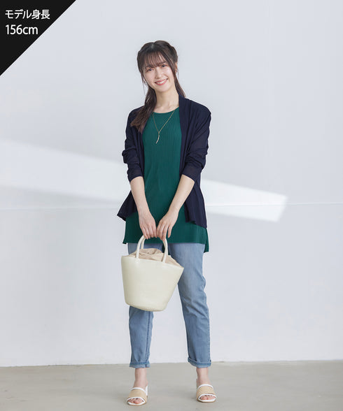 【小倉優子さん着用・新色追加・UVケア・接触冷感】ショートトッパーカーディガン