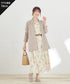【新色追加】 大花柄シフォンワンピース