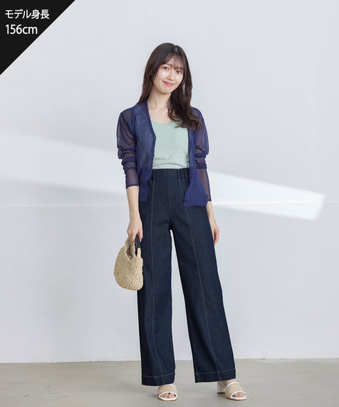 【新色追加】シアーショートカーディガン