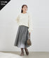 【新色追加】 ウール調タックスカート