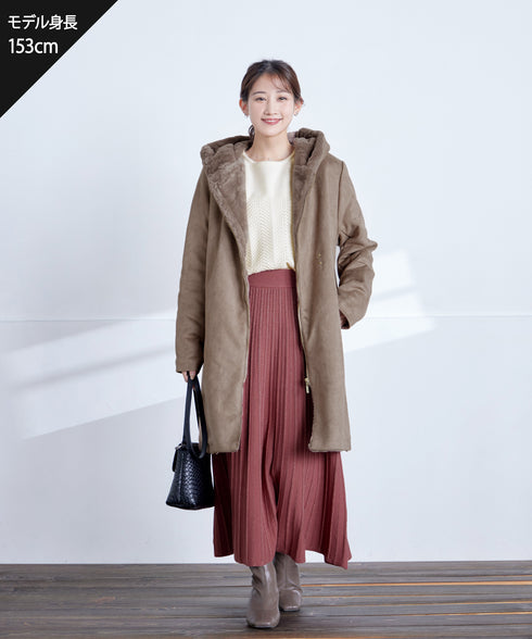 ラメニットスカート