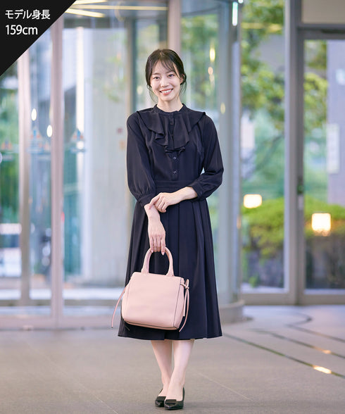 【アウトレット】ラッフルフリルワンピース