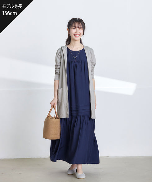 【小倉優子さん着用・UVケア・接触冷感】“やみつき”カットソーパーカーカーデ