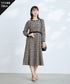 【安田美沙子さん着用】配色ツイードワンピース