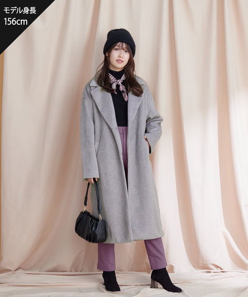 【クリアランスセール】裏起毛ストレッチテーパードパンツ