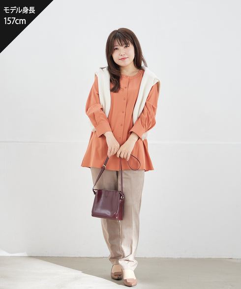 【クリアランスセール】スエードポンチテーパードパンツ