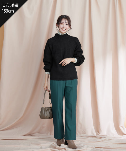 【クリアランスセール】すふれ起毛ワイドパンツ