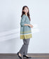 【クリアランスセール】カラー配色ニットチュニック