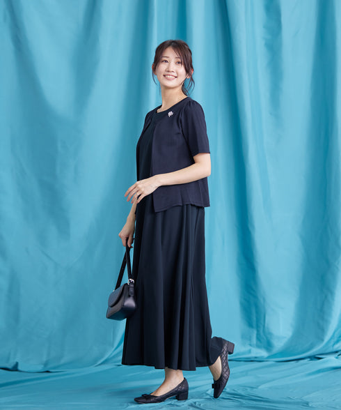 サマーニット半袖カーディガン