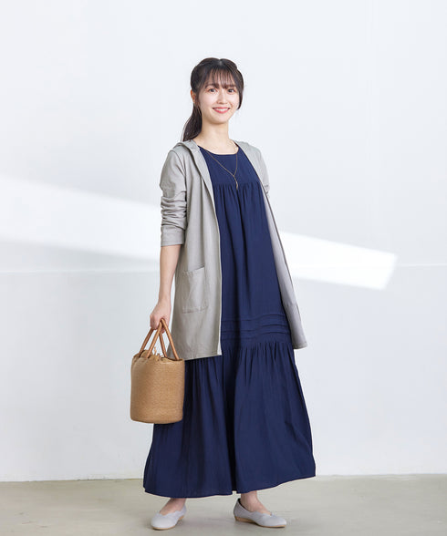 【小倉優子さん着用・UVケア・接触冷感】“やみつき”カットソーパーカーカーデ