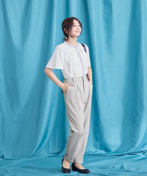 【小倉優子さん着用・ダブルクロス】 テーパードパンツ