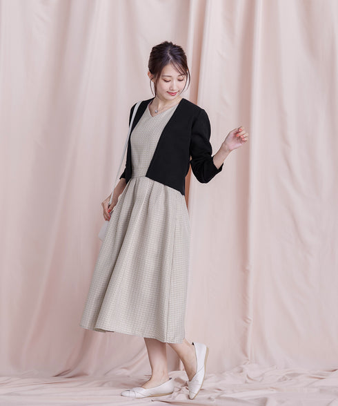 【新色追加】 ストレートショートニットボレロ