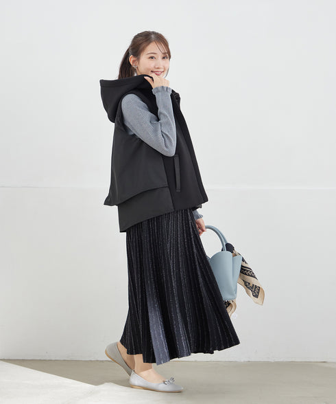 【安田美沙子さん着用・選べる2type】フリルニットトップス