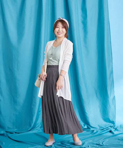 【新色追加・UVケア・接触冷感】ロングトッパーカーディガン