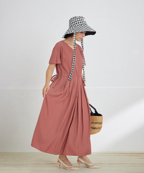 サイドリボンドロストワンピース