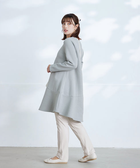 【安田美沙子さん着用・新色追加・日本製】すふれ起毛ストレートパンツ