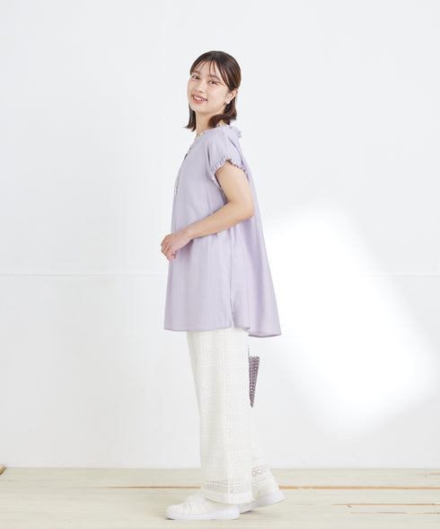 総レースワイドパンツ