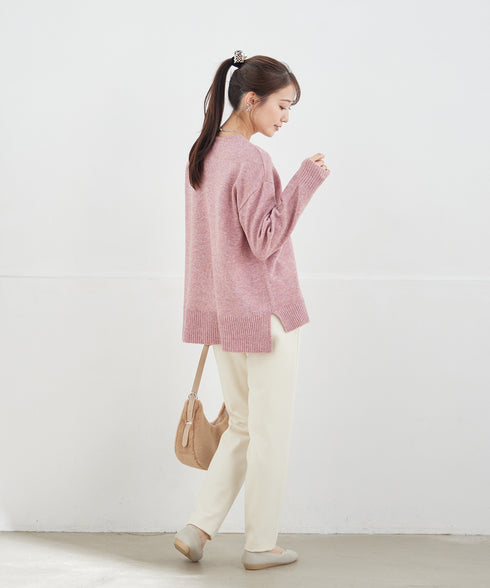 【安田美沙子さん着用】T/R両面起毛ストレッチパンツ