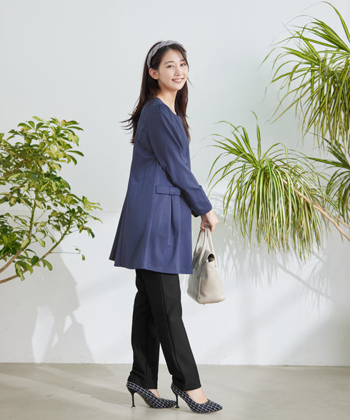 【安田美沙子さん着用・新色追加・日本製】すふれ起毛ストレートパンツ