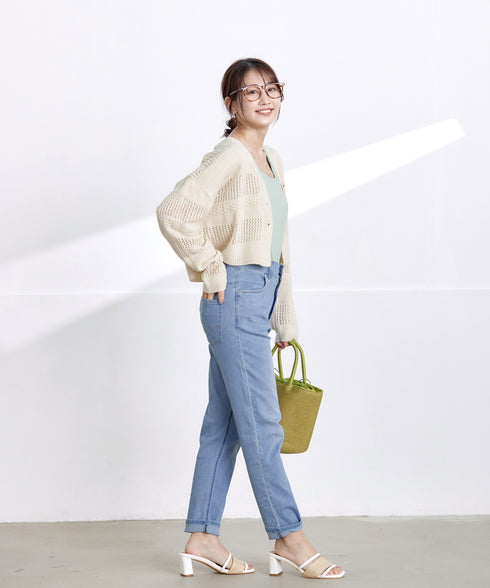 【アウトレット】クロシェニットカーディガン