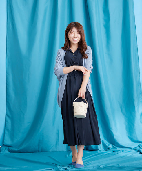 シアーシャツワンピース