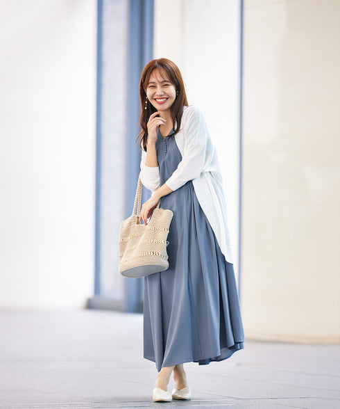 体型カバーも叶うドルマンニットカーディガン